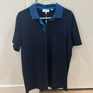 Men's Lacoste Regular Fit Cotton Piqué Polo (Navy Blue)